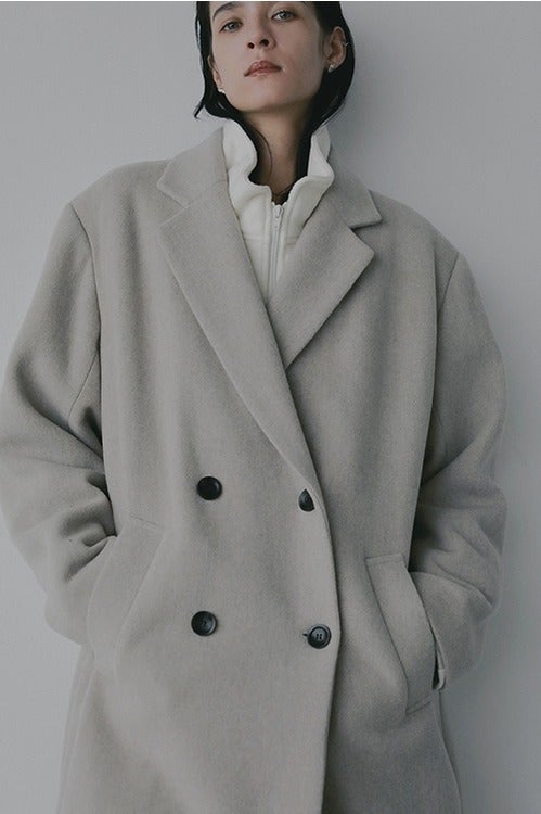 WOOL DOUBLE BREASTED COAT