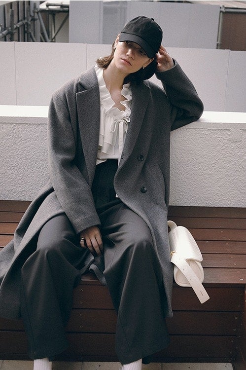 WOOL DOUBLE BREASTED COAT