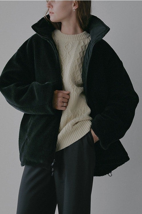 TAION×MANOF REVERSIBLE DOWN BOA JACKET