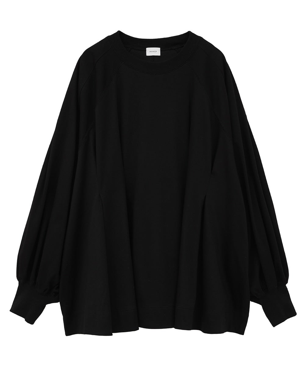 【MANOF】WAIT TUCK VOLUME SLEEVE SWEAT WAIST TUCK VOLUME SLEEVE TOPS｜TOPS(トップス)｜MANOF OFFICIAL