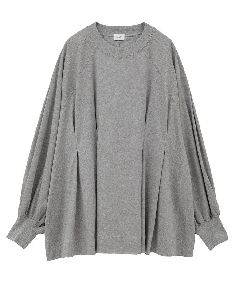 【MANOF】WAIT TUCK VOLUME SLEEVE SWEAT WAIST TUCK VOLUME SLEEVE TOPS｜TOPS(トップス)｜MANOF OFFICIAL