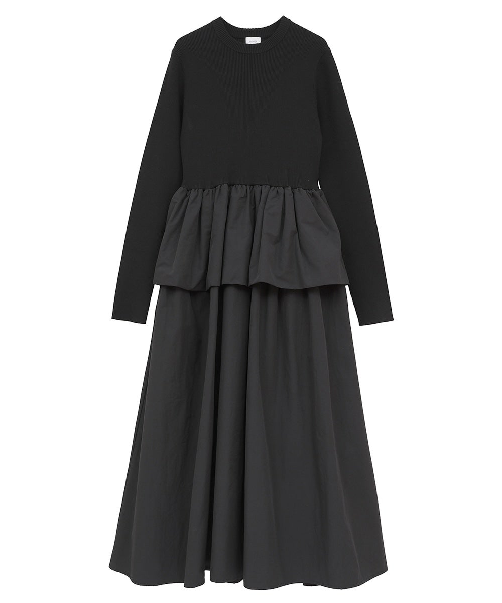 COMBINATION KNIT ONE PIECE｜DRESS(ドレス)｜MANOF OFFICIAL ONLINE STORE