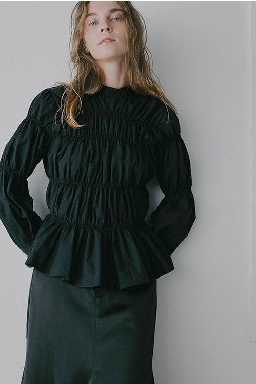 SHIRRING BLOUSE