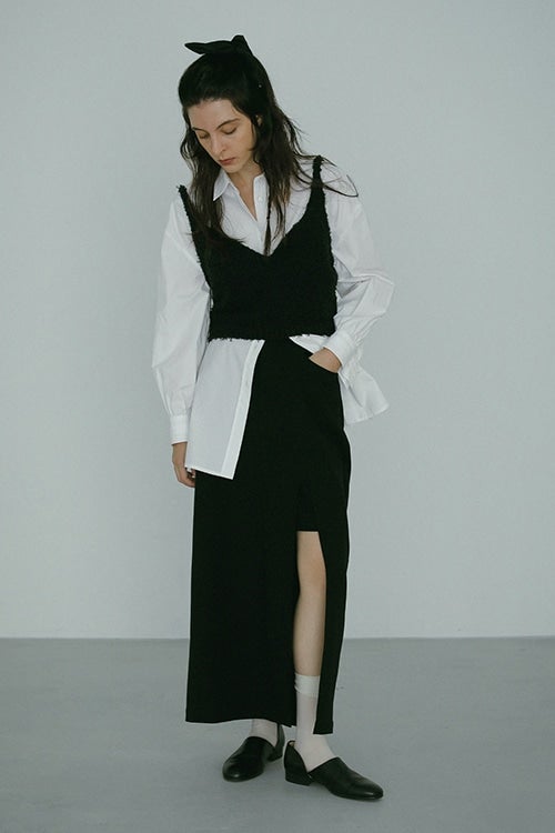 SLIT LAYERED SKIRT