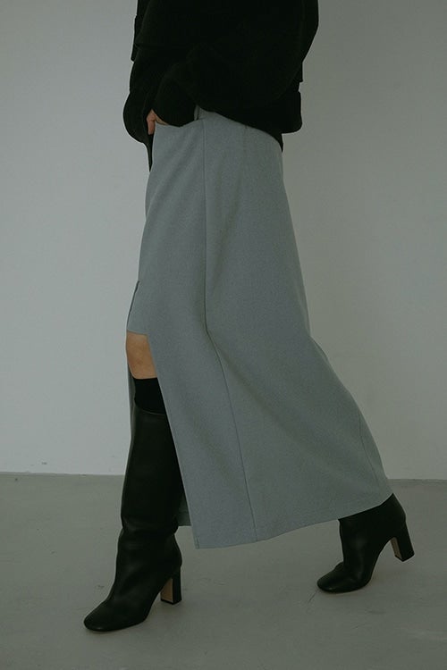 SLIT LAYERED SKIRT