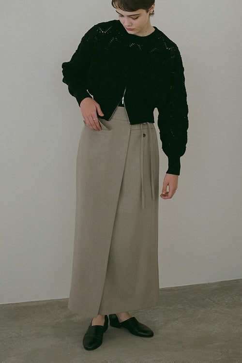 LINEN WRAP SKIRT