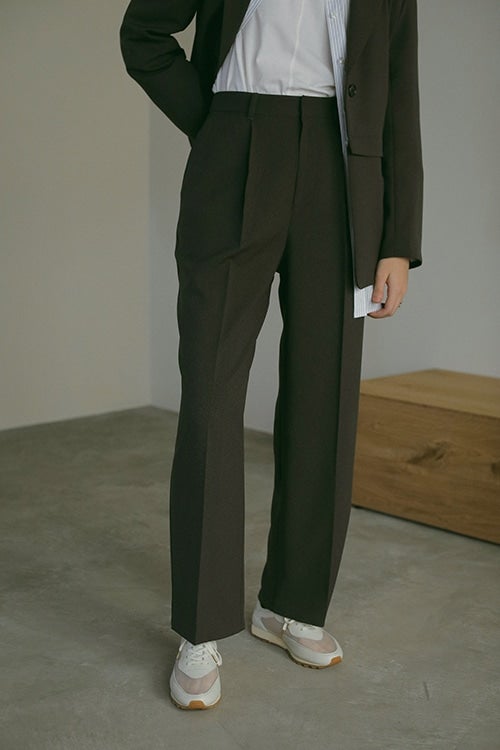 BICOLOR HEM PANTS