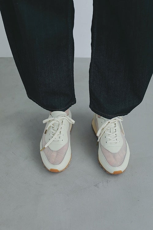 FOOT INDUSTRY×MANOF CURVE LINE MESH SNEAKER