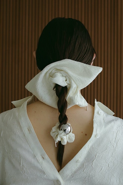 heyep×MANOF Square Medium Scrunchie
