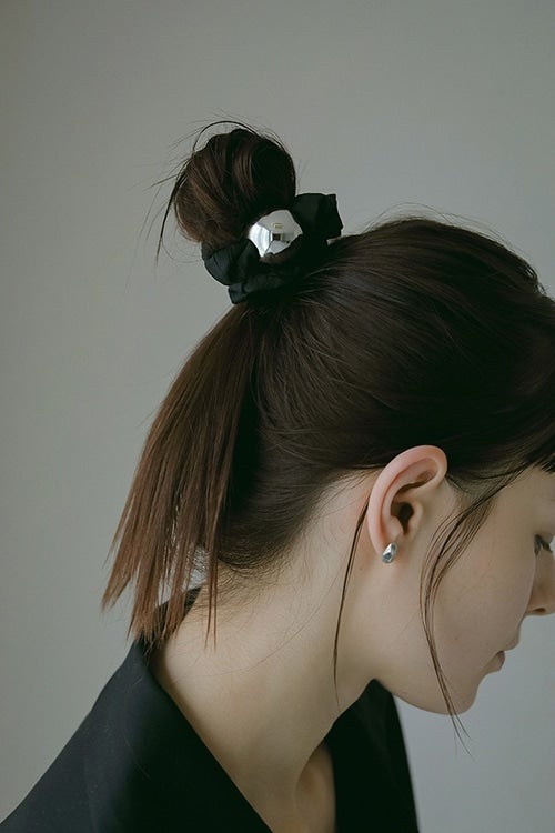 heyep×MANOF Medium Metal Ball Scrunchie