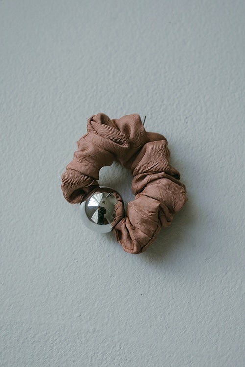 heyep×MANOF Medium Metal Ball Scrunchie