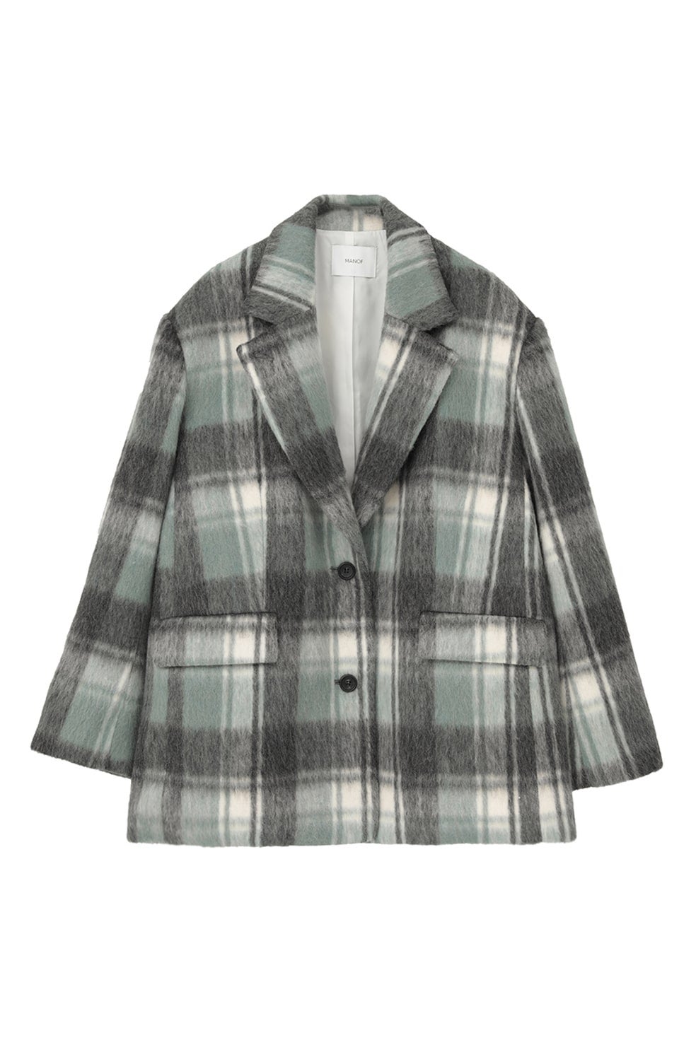 SHAGGY CHECK OVER JACKET｜OUTER(アウター)｜MANOF OFFICIAL ONLINE STORE