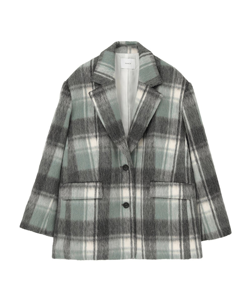 NEIGHBORHOOD チェック柄ジャケット グリーン M SHAGGY CHECK OVER JACKET｜OUTER(アウター)｜MANOF OFFICIAL ONLINE STORE
