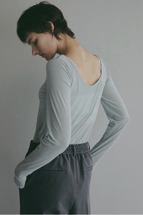 SHEER VELOUR CUT TOPS