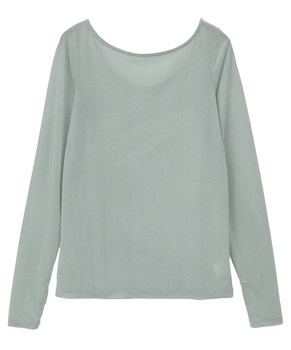 SHEER VELOUR TOPS｜TOPS(トップス)｜MANOF OFFICIAL ONLINE STORE
