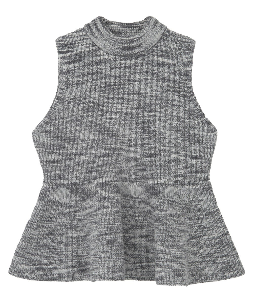 PUFF NECK PEPLUM KNIT TOPS｜TOPS(トップス)｜MANOF OFFICIAL ONLINE