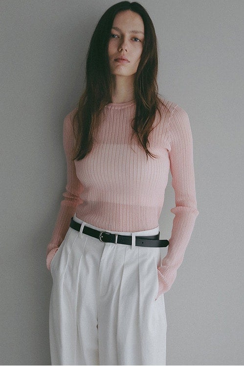 SHEER RIB KNIT
