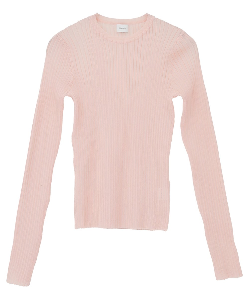 トップス maderhn SHEER RIB KNIT｜TOPS(トップス)｜MANOF OFFICIAL ONLINE STORE