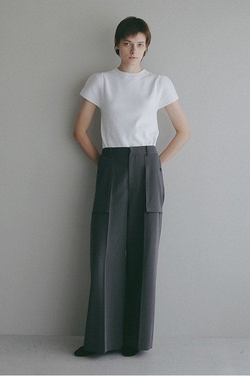 OUT POCKET WIDE PANTS