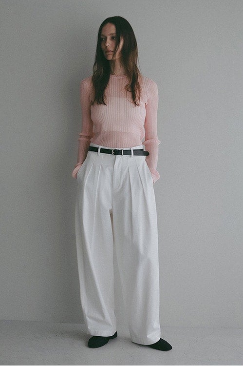 TUCK BARREL PANTS