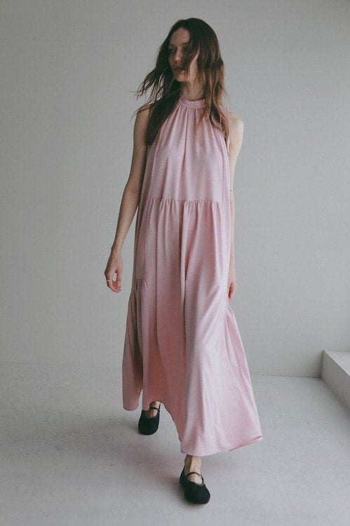 SLEEVELESS GATHERED ONE PIECE