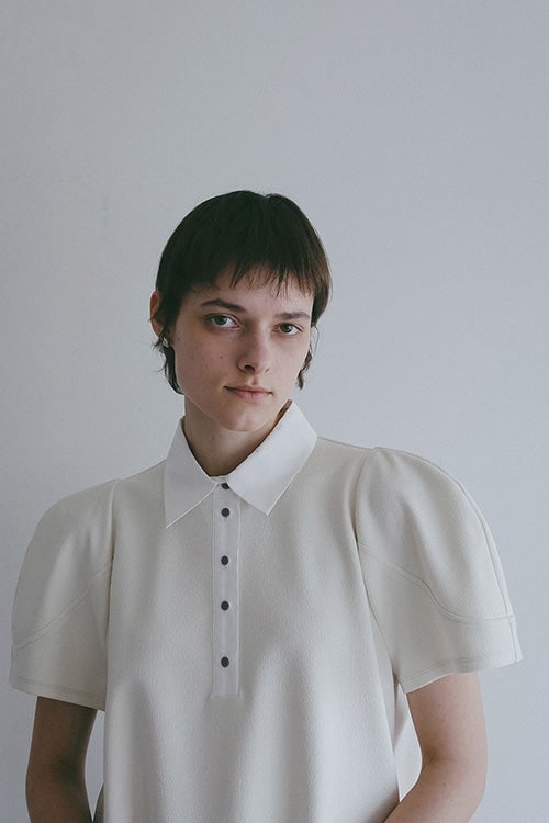 ROUND SLEEVE POLO TOPS
