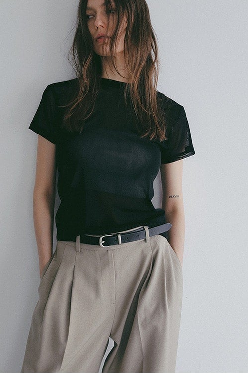 BASIC TULLE T-SHIRT