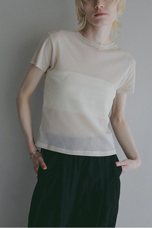BASIC TULLE T-SHIRT