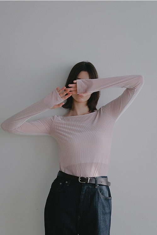 SHEER VELOUR TOPS