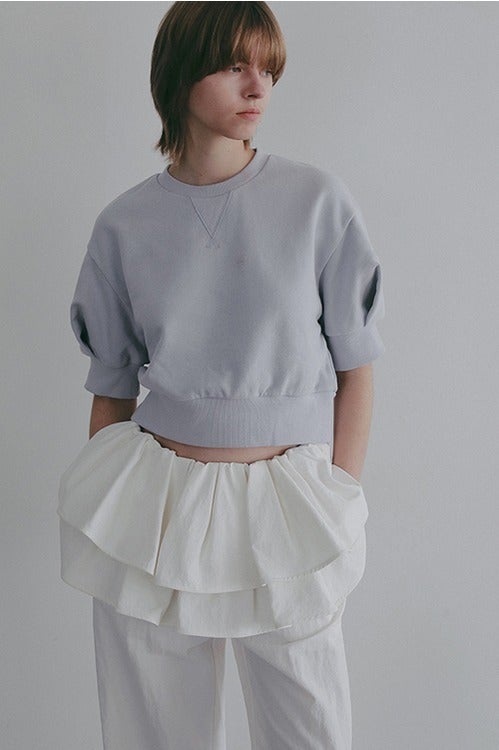 PUFF SLEEVE SWEAT TOPS