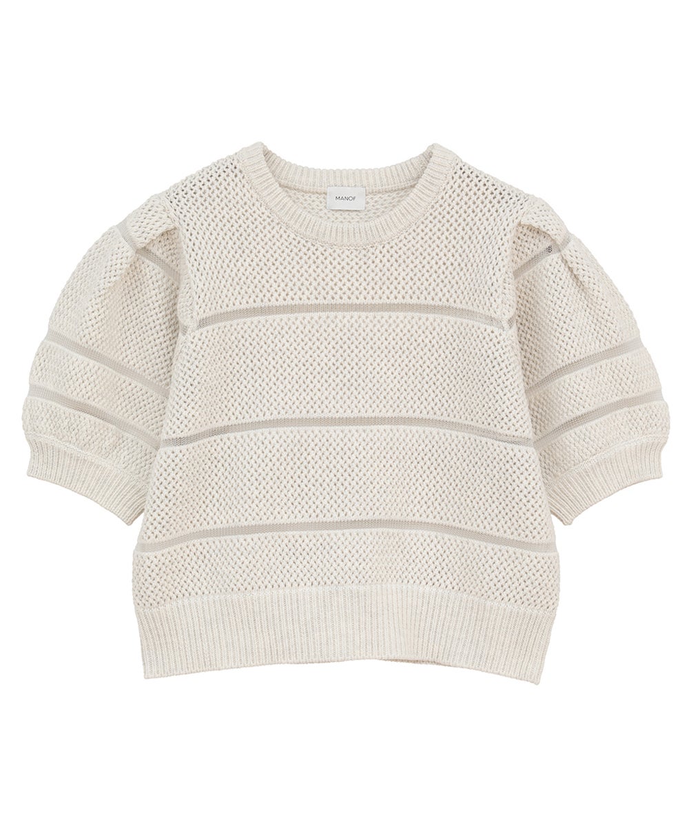 OPENWORK KNIT SHORT TOPS｜TOPS(トップス)｜MANOF OFFICIAL ONLINE STORE