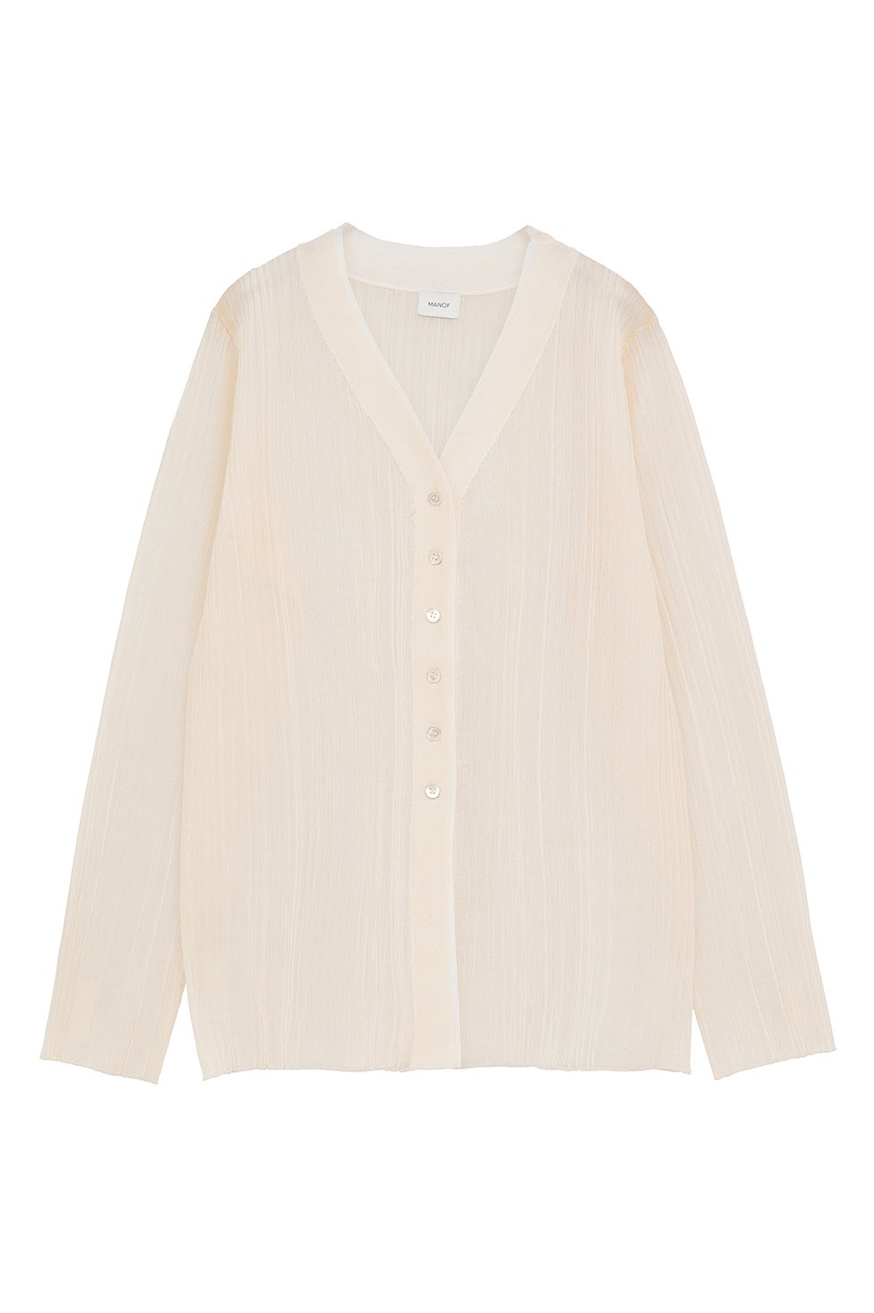 SHEER RIB CARDIGAN｜TOPS(トップス)｜MANOF OFFICIAL ONLINE STORE
