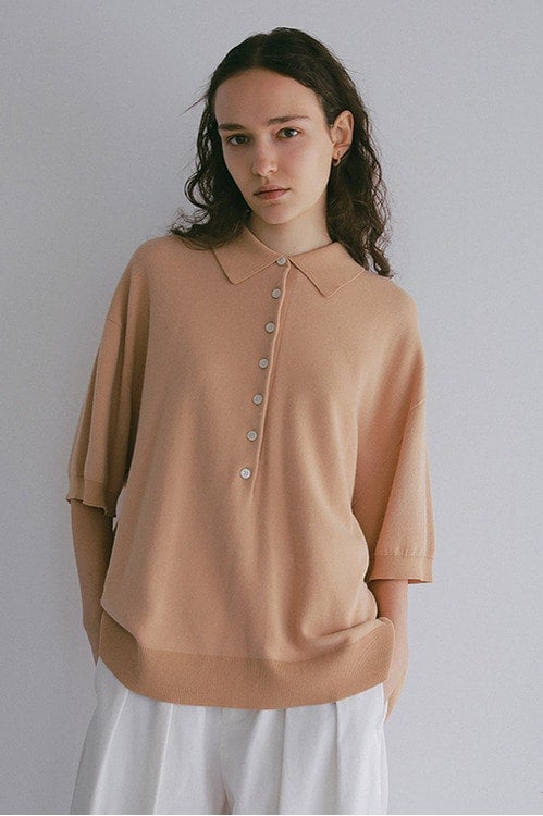LOOSE POLO KNIT
