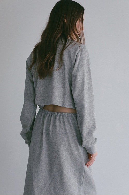 BACK CUT SWEAT DRESS