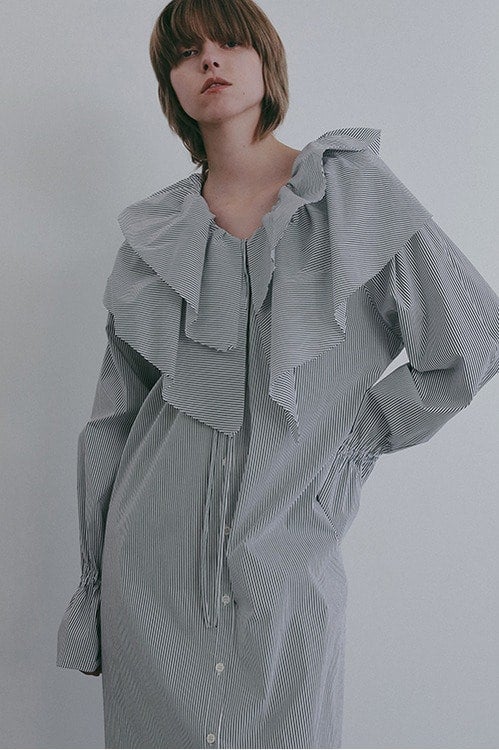 RUFFLE SHIRT ONE PIECE