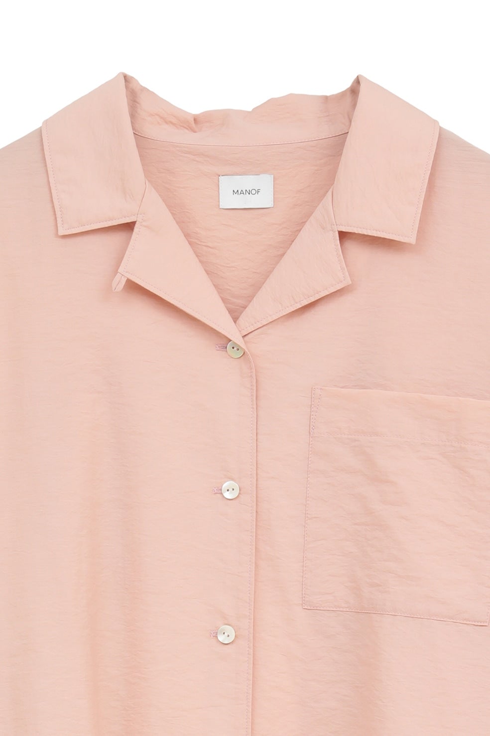 manof マノフ BACK LAYER SHIRT ピンク manof マノフ BACK LAYER SHIRT 