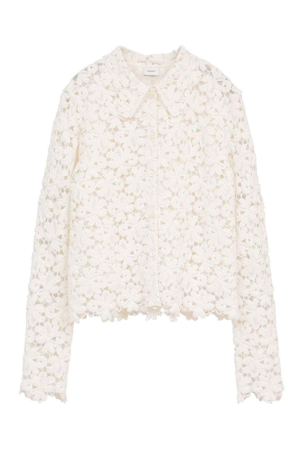 COTTON LACE SHORT SHIRT｜TOPS(トップス)｜MANOF OFFICIAL ONLINE STORE