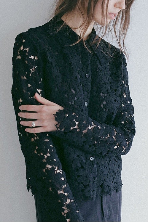 COTTON LACE SHORT SHIRT