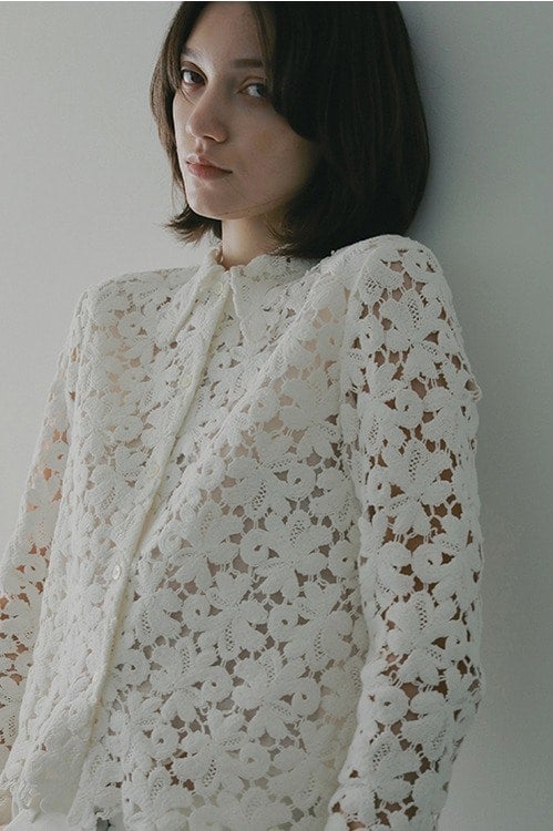 COTTON LACE SHORT SHIRT