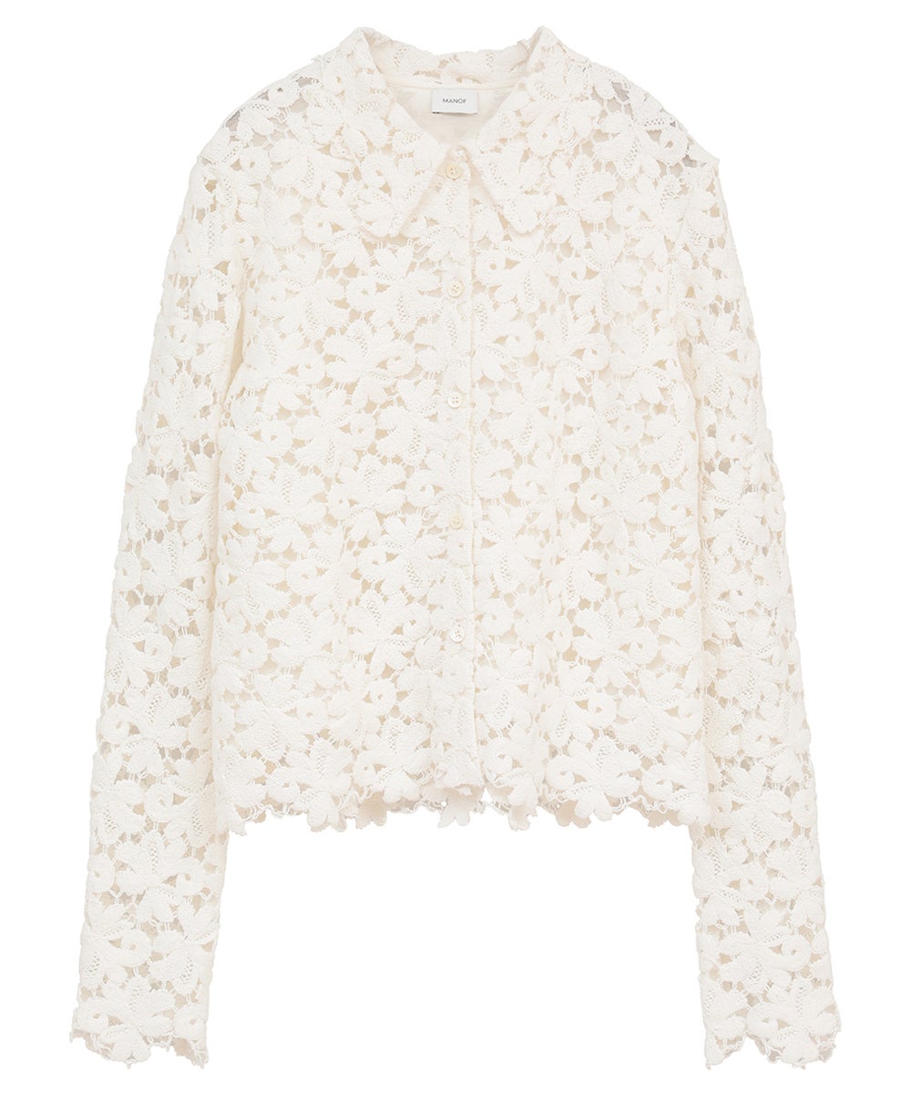 COTTON LACE SHORT SHIRT｜TOPS(トップス)｜MANOF OFFICIAL ONLINE STORE