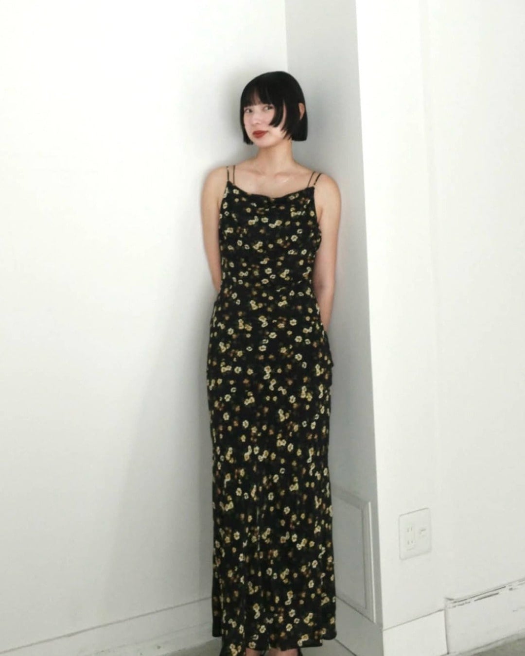 Mabel Flower Drape Cami Onepiece