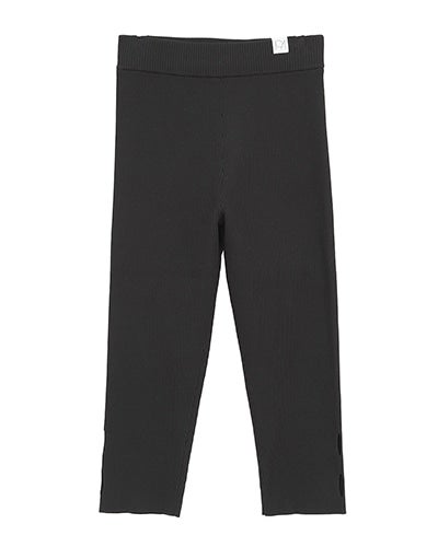 LOGO RIB KNIT LEGGINS