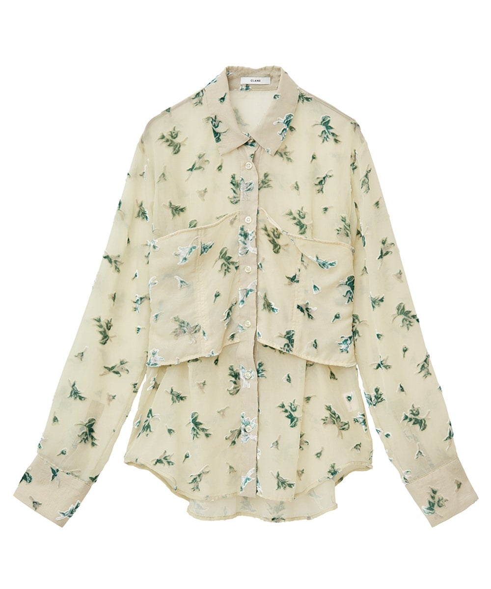 FLOWER OPAL BUSTIER SHIRTS