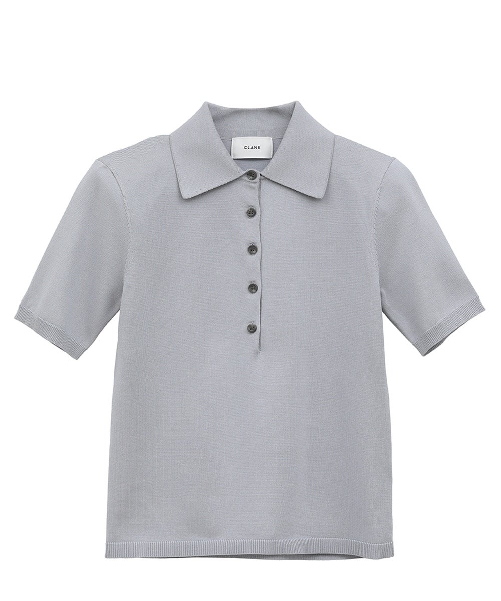 SHOULDER PADS POLO KNIT TOPS