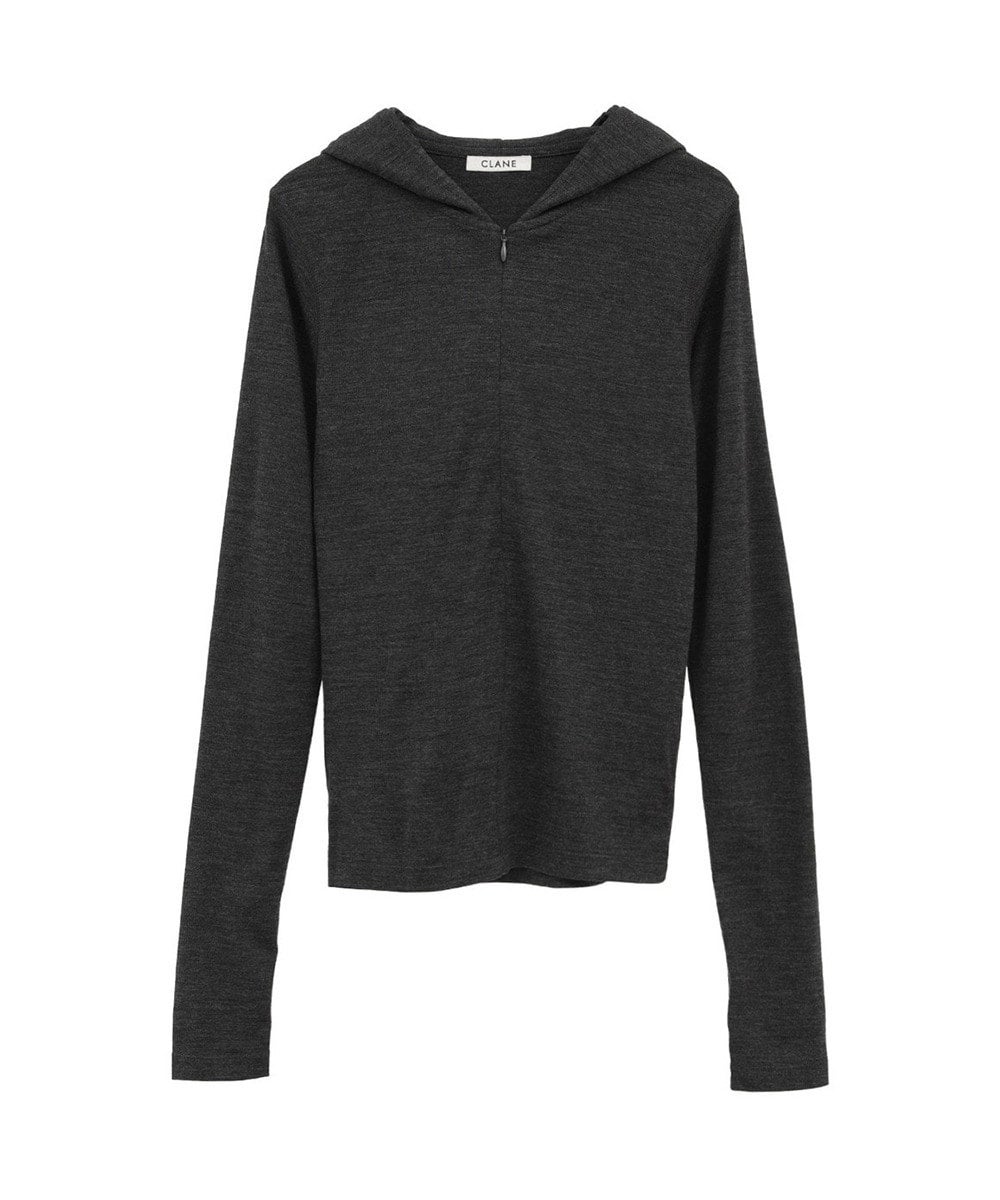 HALF ZIP WOOL HOODED TOPS｜클라네(CLANE) 공식 온라인 스토어