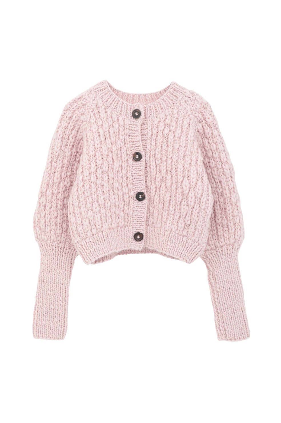 W FACE CHUNKY HAND KNIT CARDIGAN｜클라네(CLANE) 공식 온라인 스토어