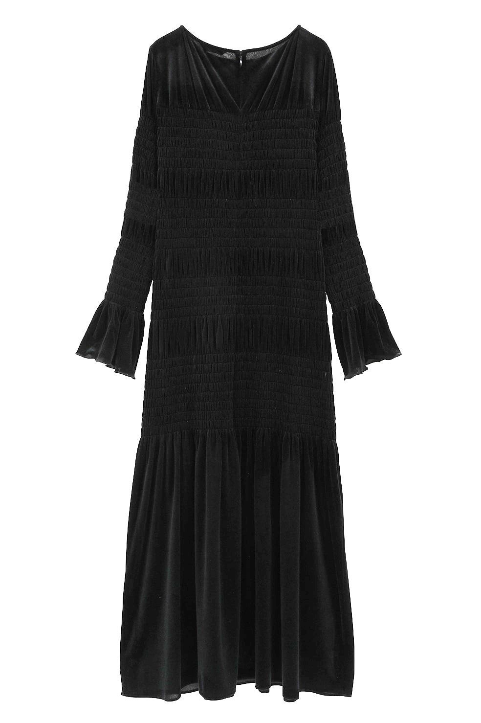 SHIRRING LONG ONEPIECE｜클라네(CLANE) 공식 온라인 스토어