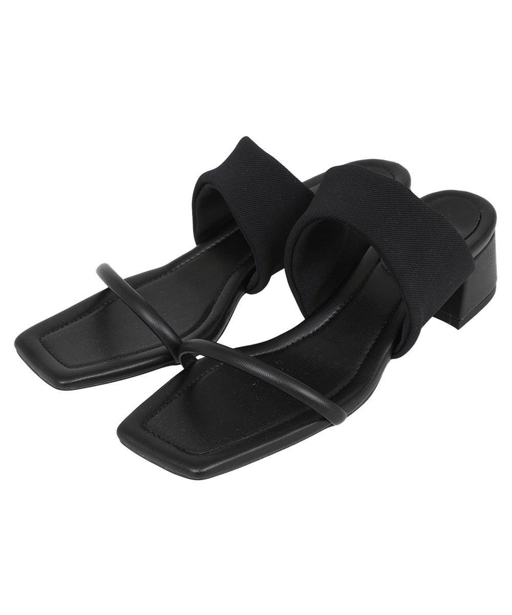 FABRIC SQUARE MULES