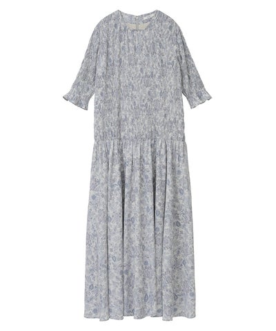 Chintz Flower Pleat One Piece Dress ドレス Clane Official Online Store