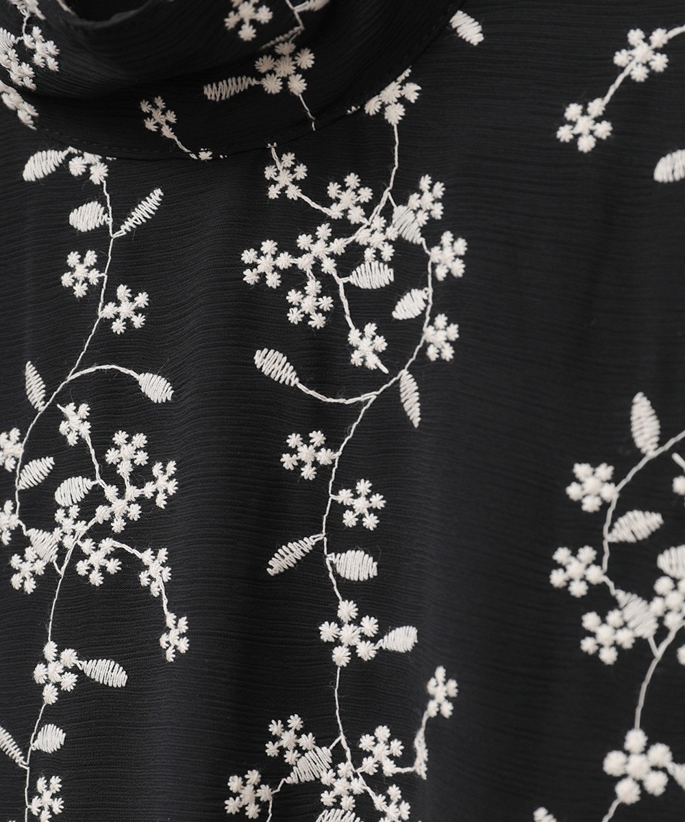 高い素材】 embroidery flower 公式購入本物 claneクラネ stripe - シャツ/ブラウス(長袖/七分)